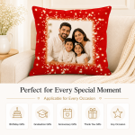 Personalized Photo Pillow –Sparkle Frame