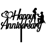 Happy Anniversary Cake Topper - Image 3